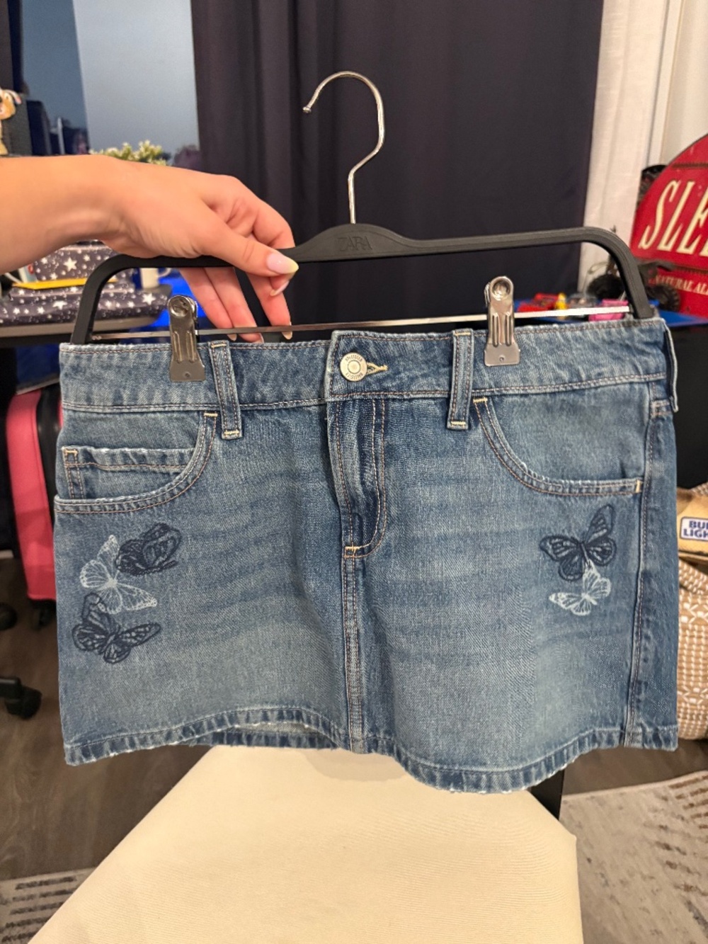 Hollister denim skirt